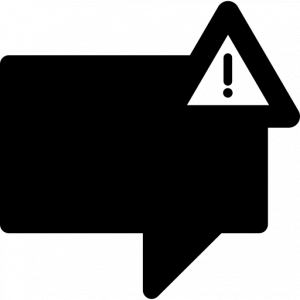 error sending message