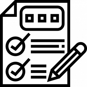 results with checkmarks